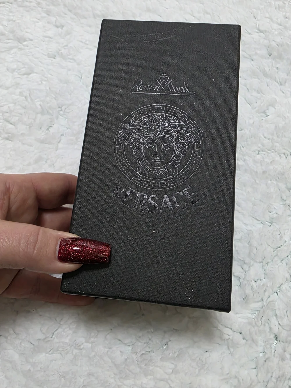 Rosenthal Versace Medusa Green Lead Crystal Bottle Stopper Austria wOriginal Box